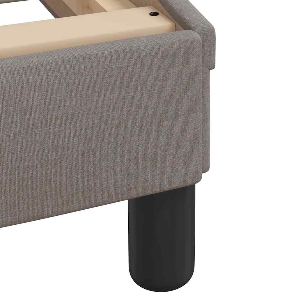 Bed Frame without Mattress  Hvar  Taupe 90x200 cm Fabric