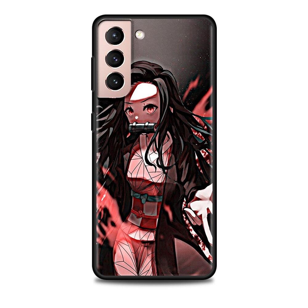 Shell For Samsung Galaxy S22 S21 S20 Ultra FE S22 S21 S20 S10 S9 S8 Plus 4G 5G S10e S7 Edge Cartoon Demon Slayer Tomioka Giyuu