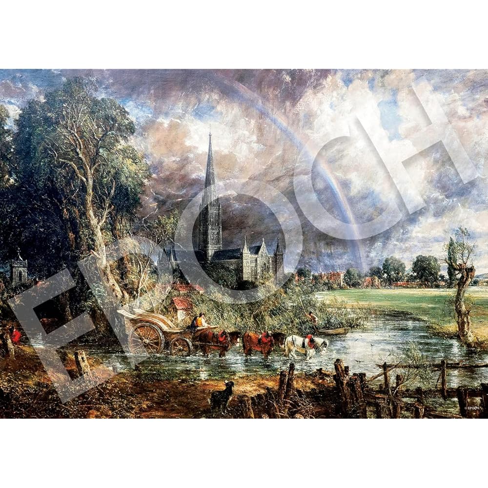 EPOCH Super Small Piece Jigsaw Puzzle 54 Pieces Salisbury Cathedral Illustration 38x53cm