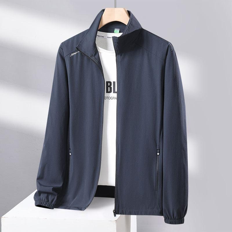 Summer Sun-protective Clothing Men's Breathable Jacket Ice Silk Quick-dry Men's Clothes Thin Single-layer Quick-dry UV Jacket