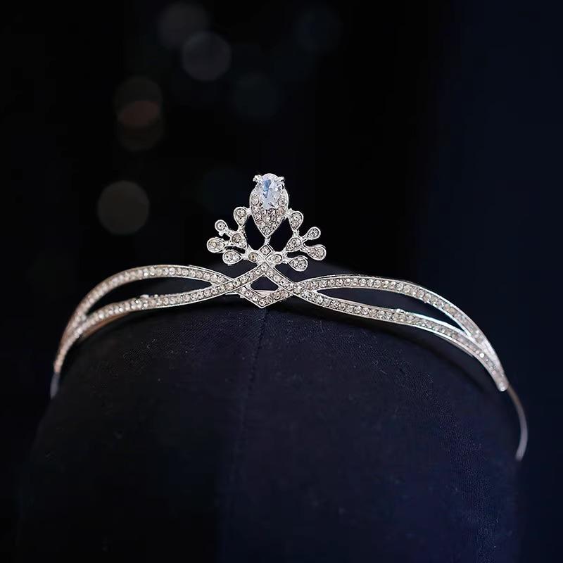 

Fairy New Bride Wedding Crown Tiara Wedding Dress Accessories Adult Ceremony Birthday Party Crown Sweet Style