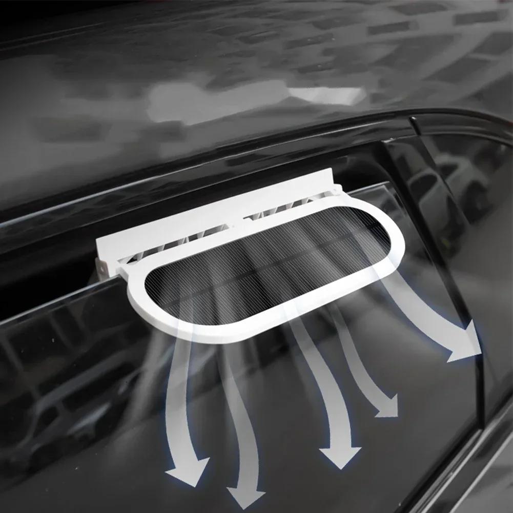 Solar Car Exhaust Fan in-car Air Circulation Cooling 3 USB Rechargeable Ventilation Fan Cooling Smoke Exhaust Fan for Car SUV