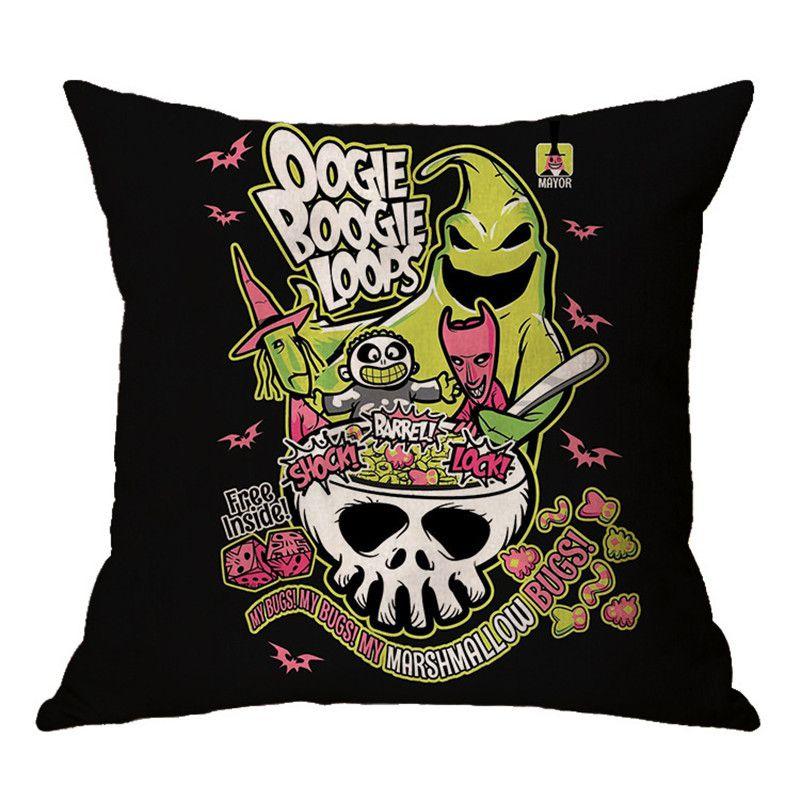 The Nightmare Before Christmas Cartoon Cushion Cover Perfect For Home Decor And Sofa