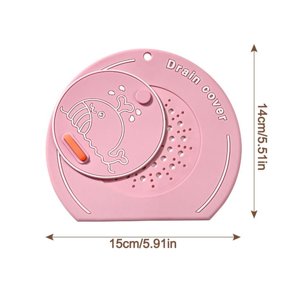 Anti-odor Floor Drain Mat Silicone Kitchen Sink Seal Mat for Bathroom Hair Collection