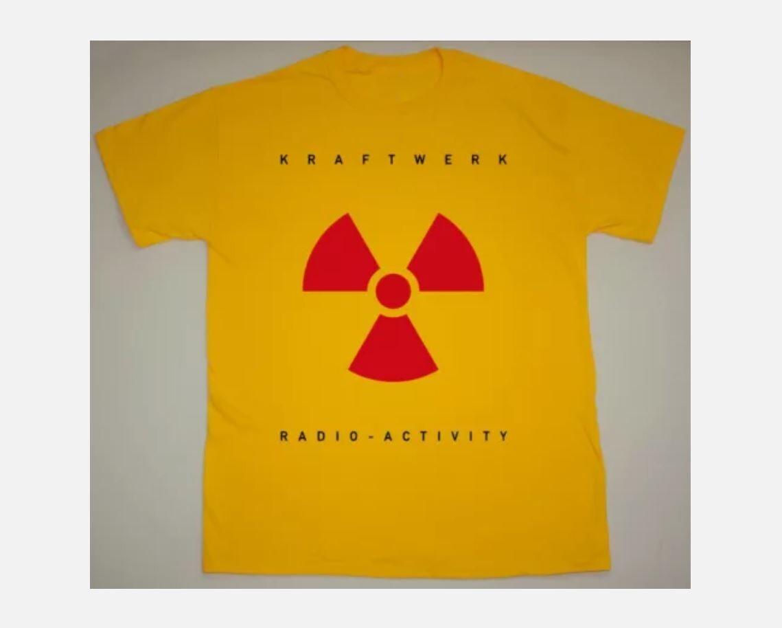 Ретро футболка KRAFTWERK RADIO-ACTIVITY 1975 Классическая желтая унисекс S-4XL 4XL
