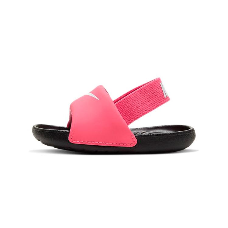 Nike Kawa Slide Toddler Shoes Black Pink Infant And Toddler BV1094-610 27