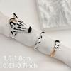 Pony Horse Cartoon Glaze Ring Vintage Opening Finger Ring Aesthetic Animal Horse Ring Set  Girls
