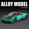 1:24 Pagani Huayra BC Alloy Sports Model Diecast Metal Racing Car Vehicles Model Simulation Sound Light Collection Kids Toy Gift