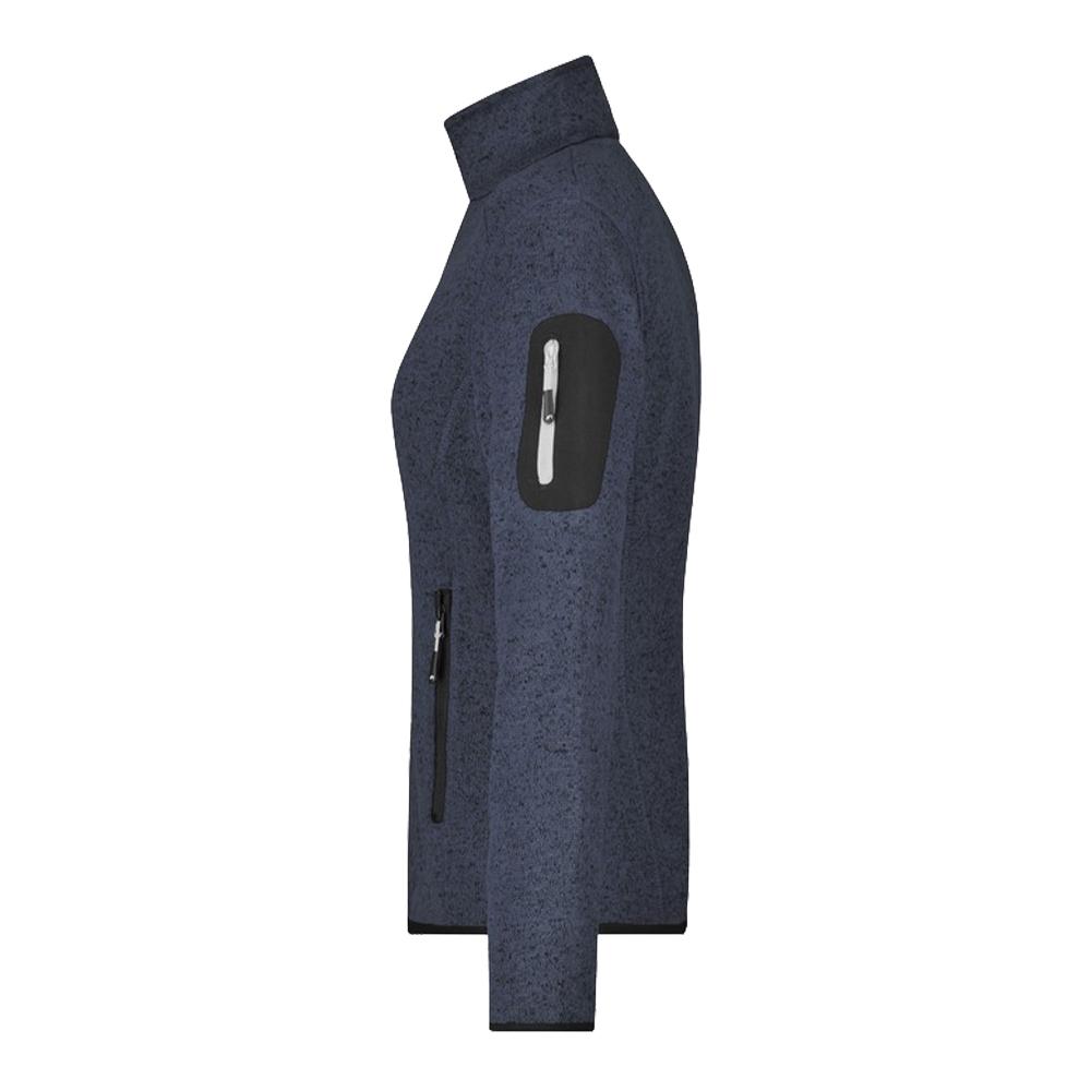 James and Nicholson Womens/Ladies Knitted Fleece Jacket