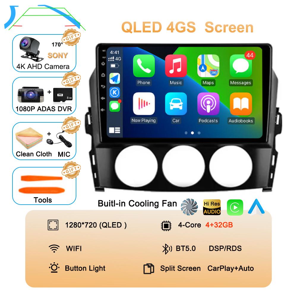 For Mazda MX-5 MX5 III 3 NC Miata 2008-2015 Android 14 Carplay Auto Car Radio Multimedia Video Player GPS Stereo 2din Head Unit