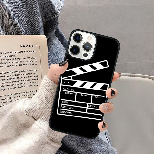 Film Movie Maker Clapper Board Phone Case Cover for iPhone 17 Air 16 16e 15 13 14 11 12 Pro Max Plus Coque Fundas
