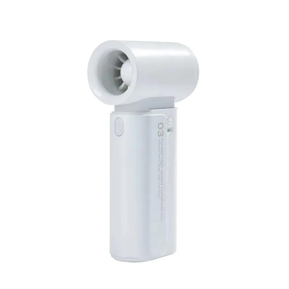 2025 New High Speed Portable Electric Fan USB Rechargeable 3 Speed Fan 4000mAh Outdoor Handheld  Mini Bladeless