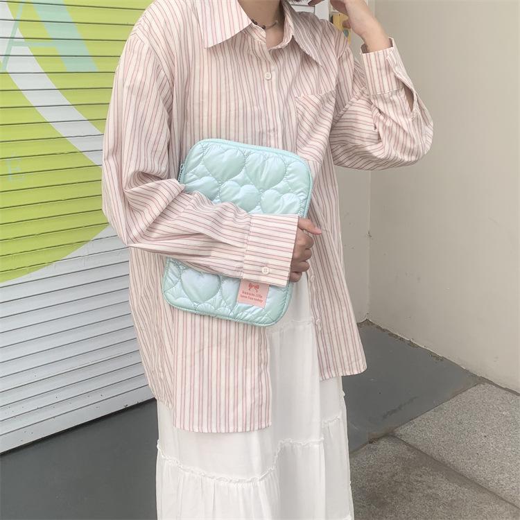 Koreanische Herzförmige Mehrfarbige Macaron Laptop-Tasche & iPad Hülle (15" & 11")