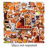 50 Red Panda Doodle Personality Cartoon Cute Animals Children Creative DIY Mobile Suitcase Stickers