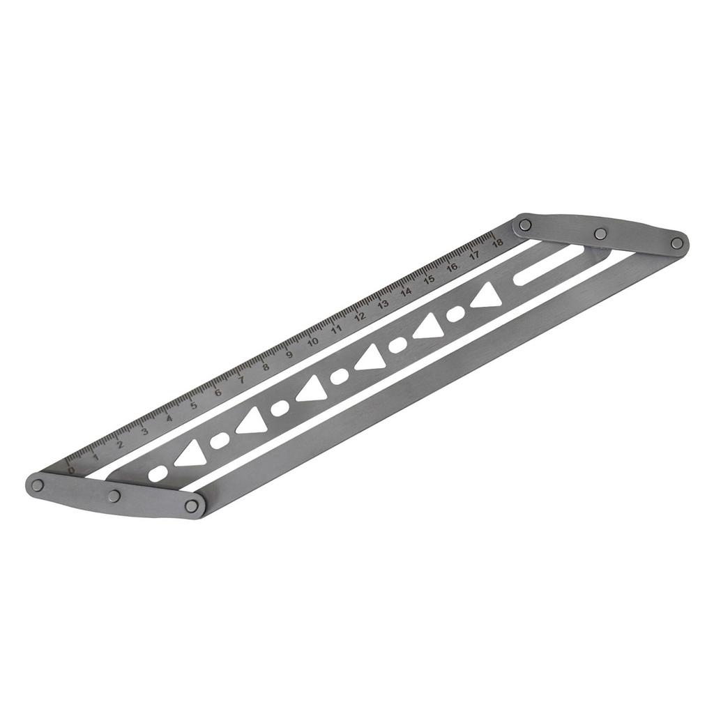 Stainless Steel Belt Hole Punch Template Leather Belt Hole Positioning Guide Leatherworking Tool for Leather Crafting