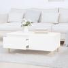 White Coffee Table 90 X 50 X 36.5 Cm Particleboard