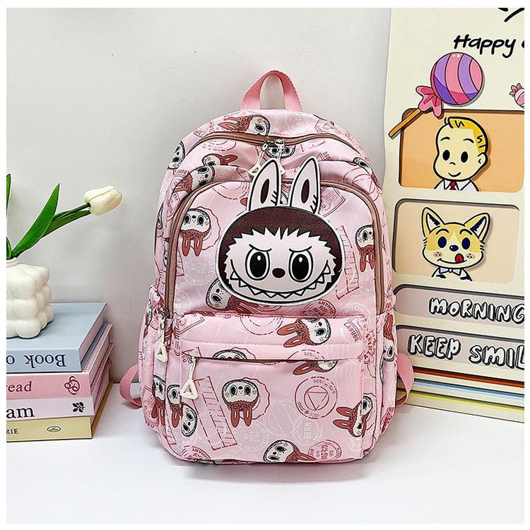 

2025 Новая большая вместимость Детская женская сумка Милый мультяшный рюкзак для начальной школы Рюкзак для детского сада розовый