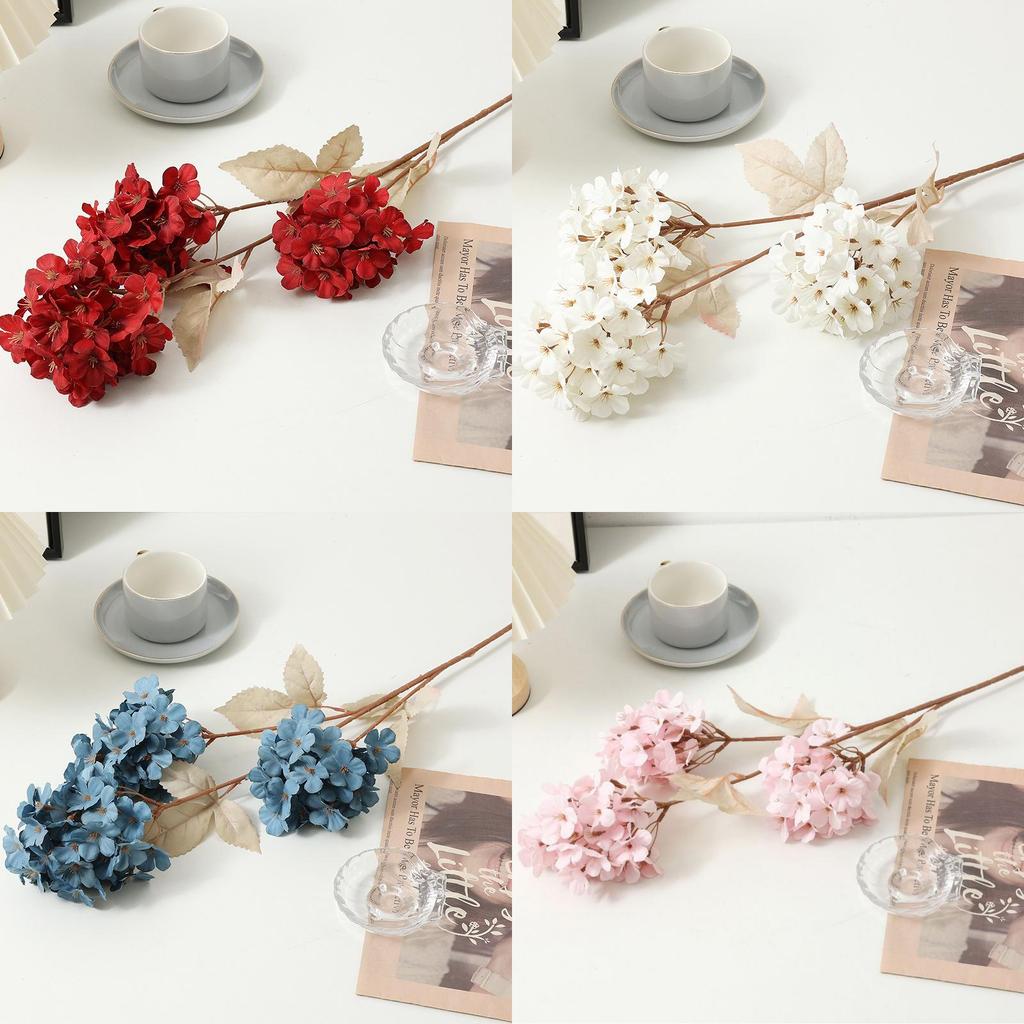 Künstliche Hortensienkugel-Blumendekoration aus Seidenmaterial für Hochzeit und Hotel-Innendesign