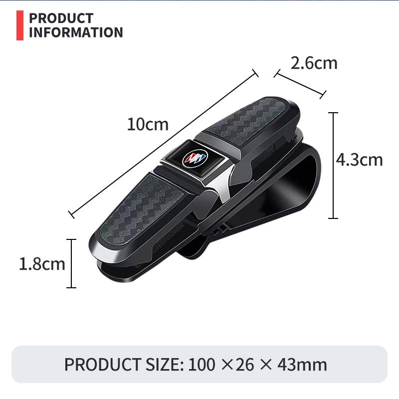 Car Sunglasses Frame Carbon Fiber Bills Glasses Clip For Buick Century Excelle XT Envision Verano Regal LaCrosse Encore GL8 GL6