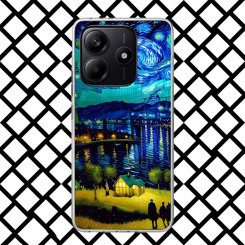 Starry Night Van Gogh Art Phone Case for Xiaomi Redmi Note 15 14 14S 13 12 12S 11 Pro Plus 11E 11T 11S 10S 5G Soft Cover Fundas
