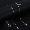 HIYEE 1.5 To 3 MM Thick Stainless Steel Box Chain Necklaces For Men And Women Jewelry Link Chokers With 18 To 24 Inches