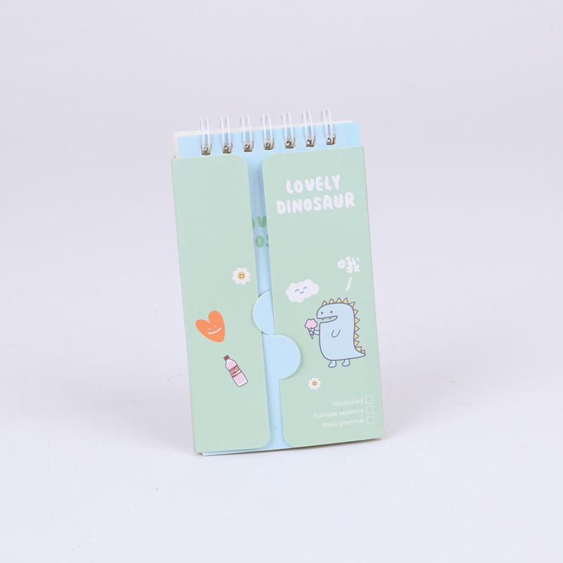 Portable Pocket Stenography Notebook: English Word Book & Memo Pad for Students 74x130mm зелёный