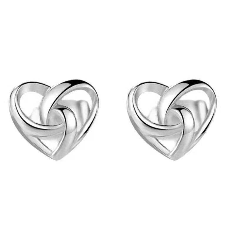 Heart Interwoven Earrings: Stylish Gift for Women & Friends