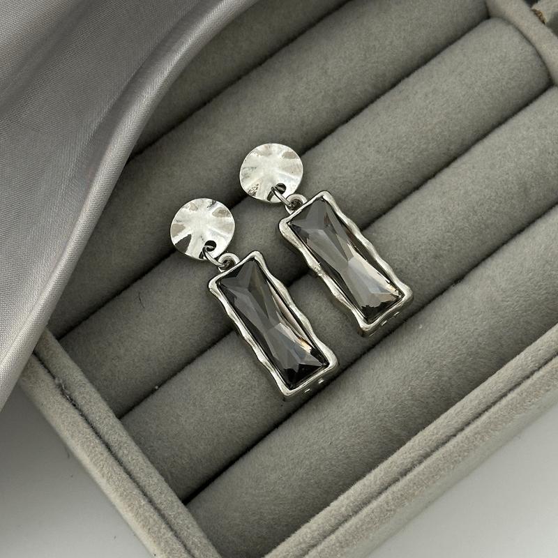 Trendy Elegant Black Acrylic Pendant Earring Necklace Bracelet For Women Minimalist Daily Wear Jewelry Accessories Gift