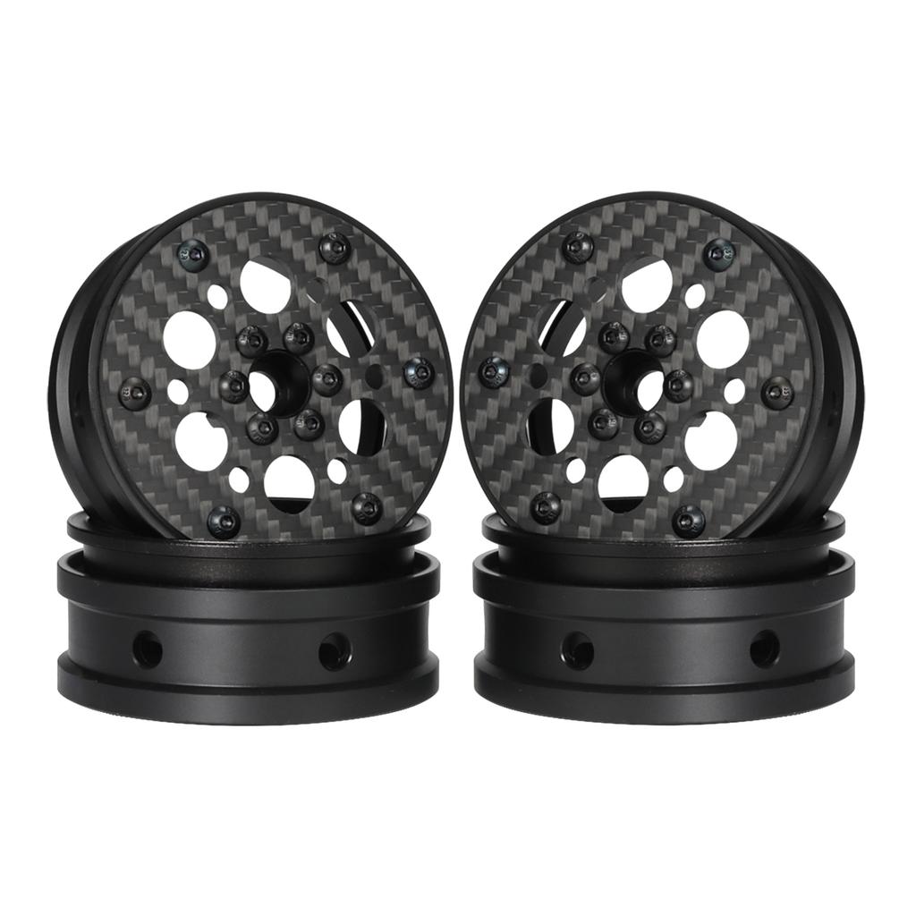 2.2 Inch Carbon Fiber RC Wheel Rims for 1/8 1/10 Rock Crawler LCG Cheater Rigs GSPEED V3 TGH Capra SCX10 Pro Element Enduro TRX4