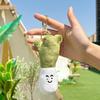 TikTok Style Cartoon Garlic Scallion Ginger Chili Plush Keychain Ornament Toy