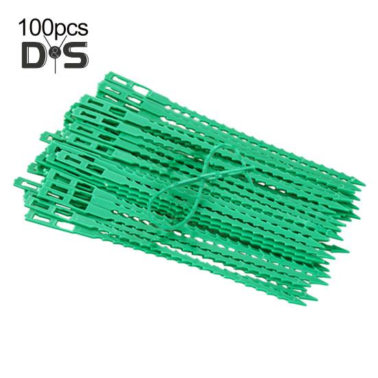 100 Pcs Reusable Plant Ties Adjustable Plant Twist Ties Self-locking Cable Ties for Indoor Outdoor Climbing Plants Cables Organization