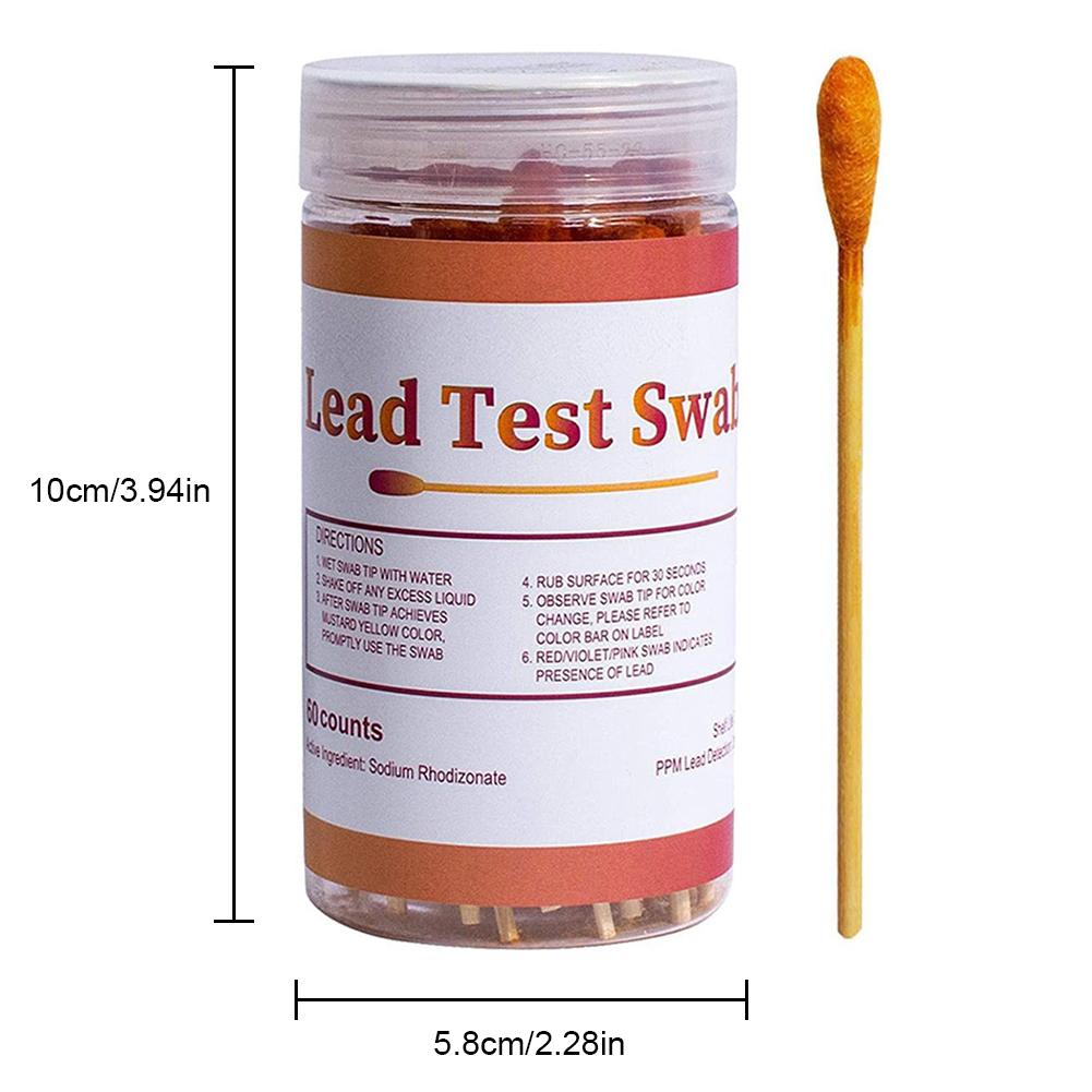  Test Kit For Plaster Dishes Metal With 30/60pcs Test Swabs High-Sensitive Instant  Paint Test Kit  Testing Strips