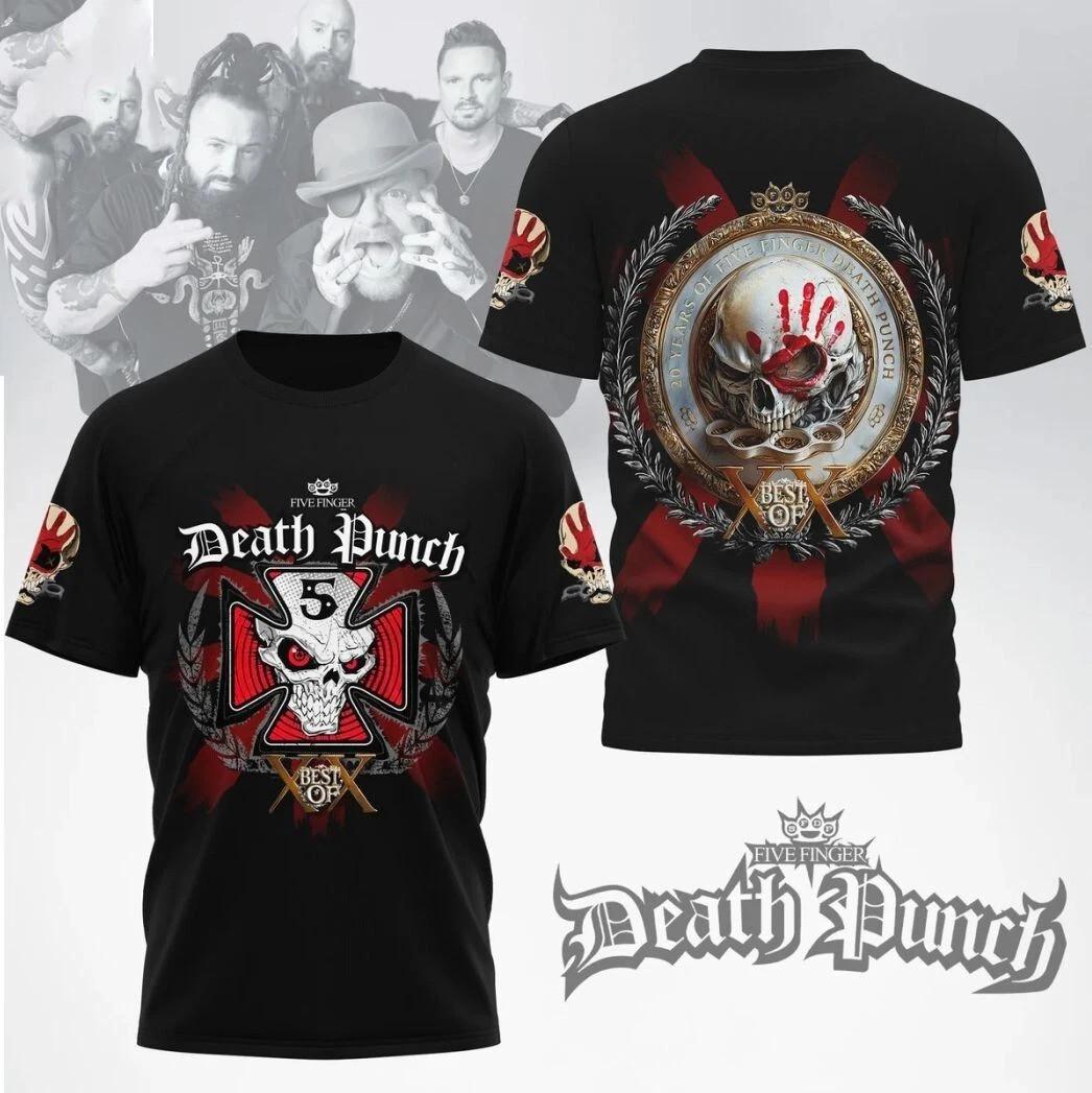 New Five Finger Death Punch Best Of XX 3D T-Shirt B07.669 L