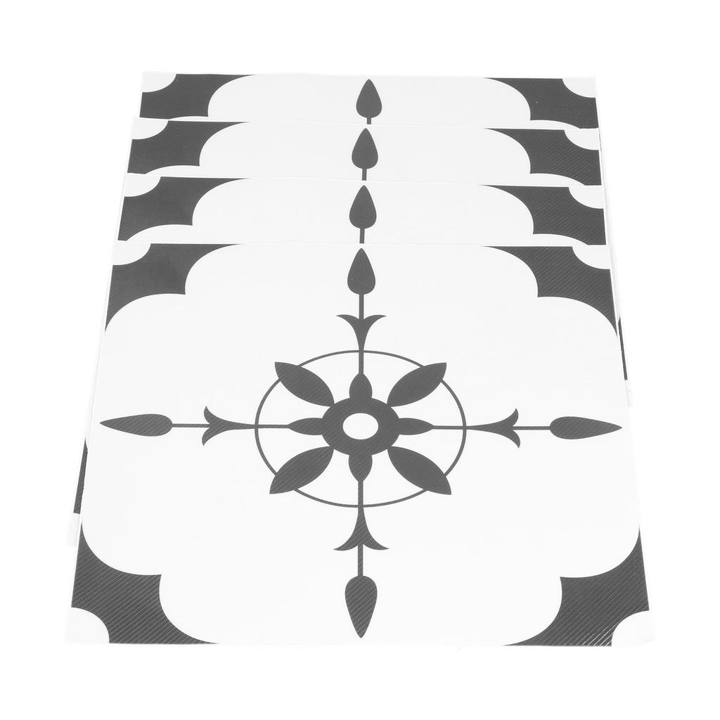 4 Stück Wandaufkleber Selbstklebende Tapete DIY Rutschfester Bodenaufkleber für Badezimmer Schlafzimmer