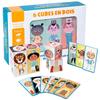 Kids Character Puzzle Toy Big Particles Learning Color Combination Pattern Wooden Toy Training Logical Thinking Educational Toys