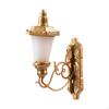 Miniature Wall Lamp Decoration DIY Projects Vintage Garden Model Luminous for 1/64 Building