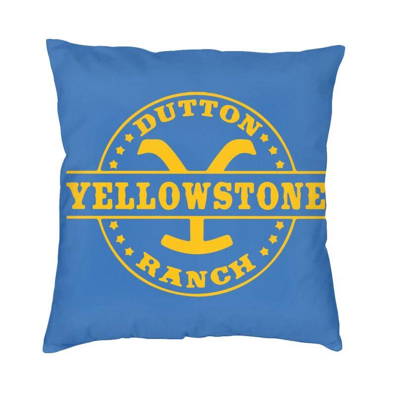 Luksusowa poszewka na poduszkę Yellowstone 45x45cm poliester Dutton Ranch rzuć poszewka na poduszkę Sofa krzesło kwadratowa poszewka na poduszkę Home dekoracyjne