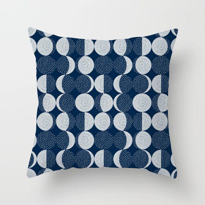 Pattern Blue Simple Pillow Cases Sofa Car Waist Throw Cushion Cover Decor Home