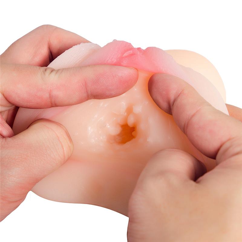 2in1 Realistic 3D Vagina Anal Plug Male Masturbator Cup Adult Sex Products Toys for Men Airplane Cup