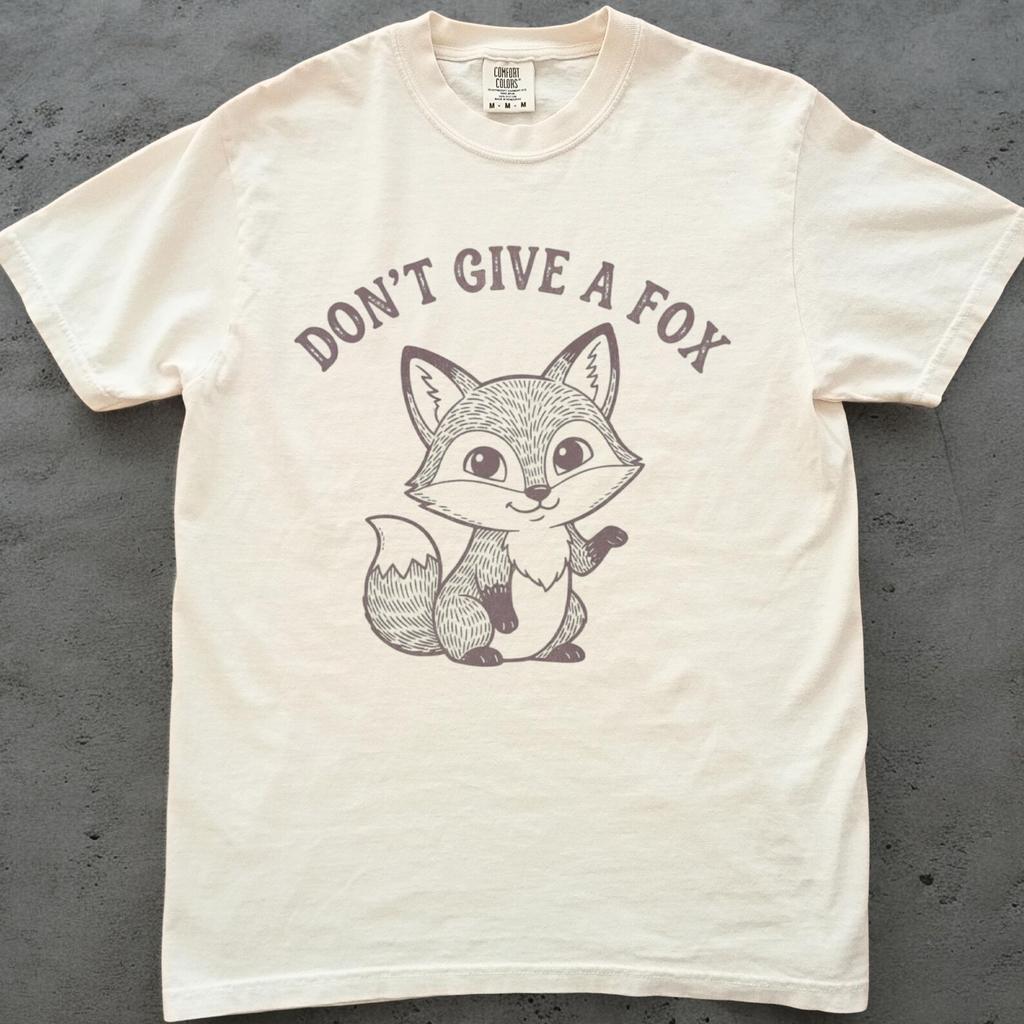 Fox Shirt, Funny Fox Lover Tee, Cute Animal Graphic T shirt, Comfort Colors Cottagecore Fox Gift, Woodland Creature Shirt