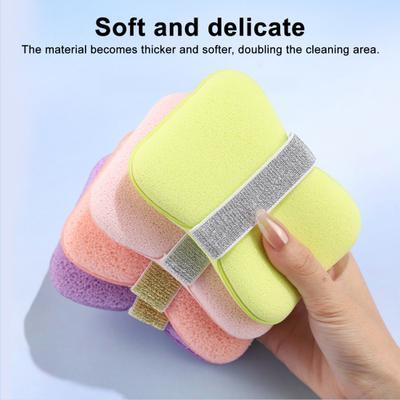 1/2 Stück Badeschwamm Seifensparbeutel Reichhaltiger Schaum Weiche Haut Zarte Textur Schwamm Schäumende Wirkung Schwamm
