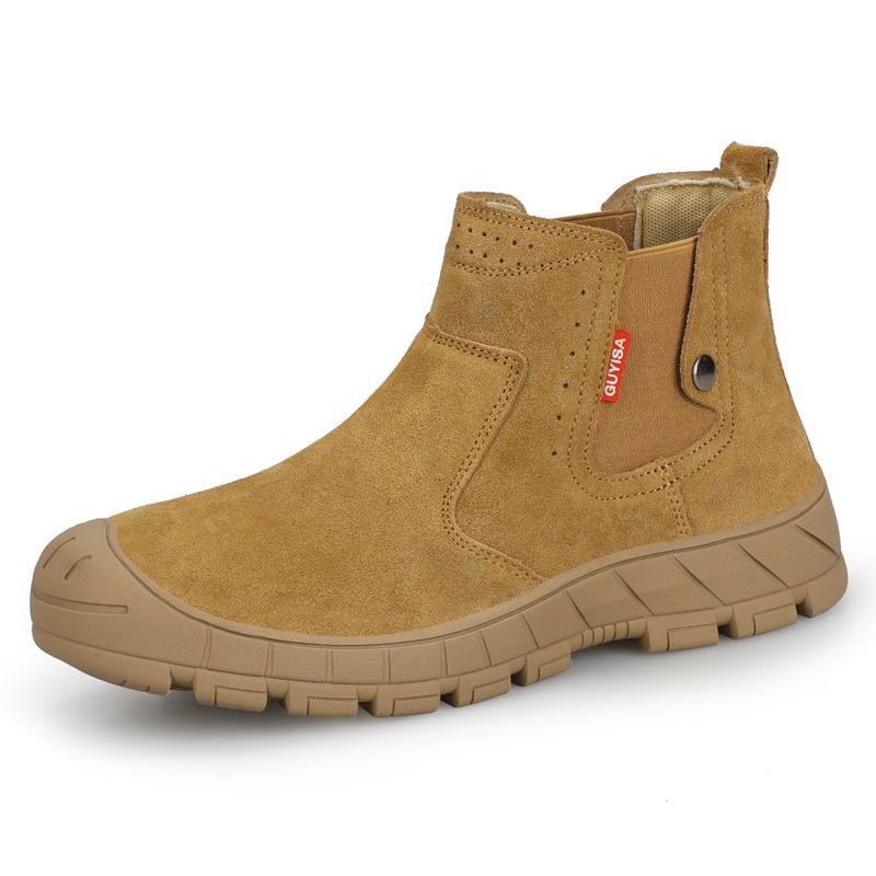 Men's Fire-Resistant Steel Toe Work Shoes - Anti-Smash, Anti-Piercing, Anti-Scald, Comfortable and Safe.