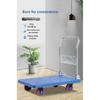 Household Goods Folding Trolley Pull Goods Small Trolley Warehouse Trailer Portable Four-wheel Trolley Handling Flatbed Truck