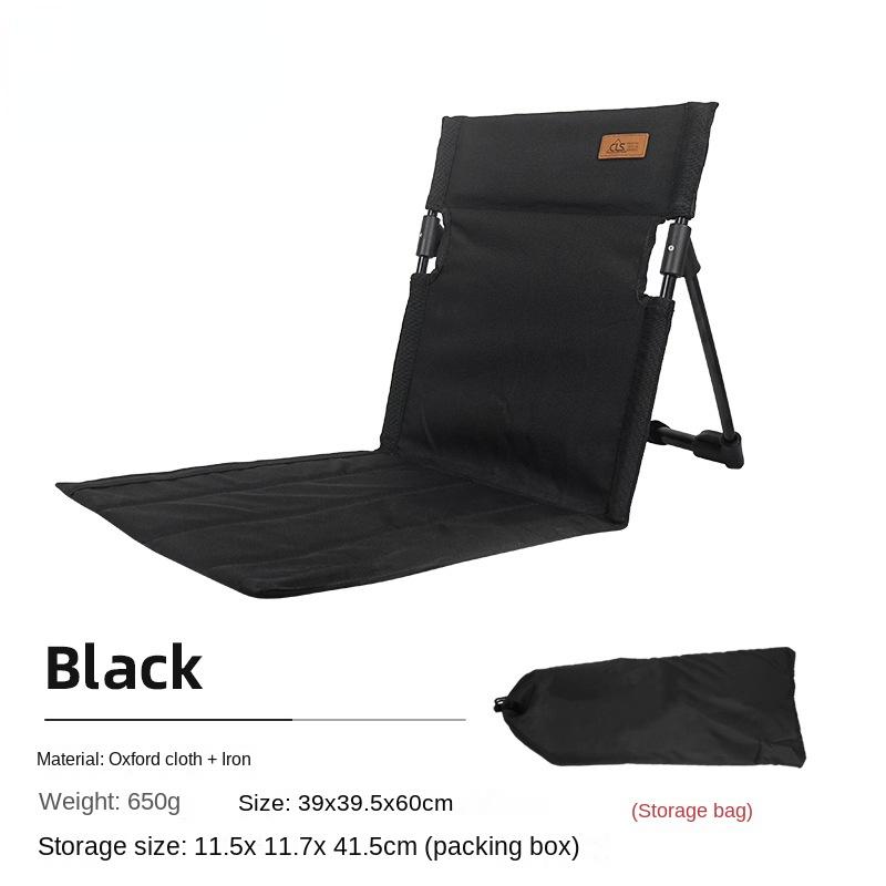 Back Cushion Chair Portable Outdoor Folding Chair Camping Back Cushion Chair Tent Leisure Chair Balcony Park Lawn Picnic Chair