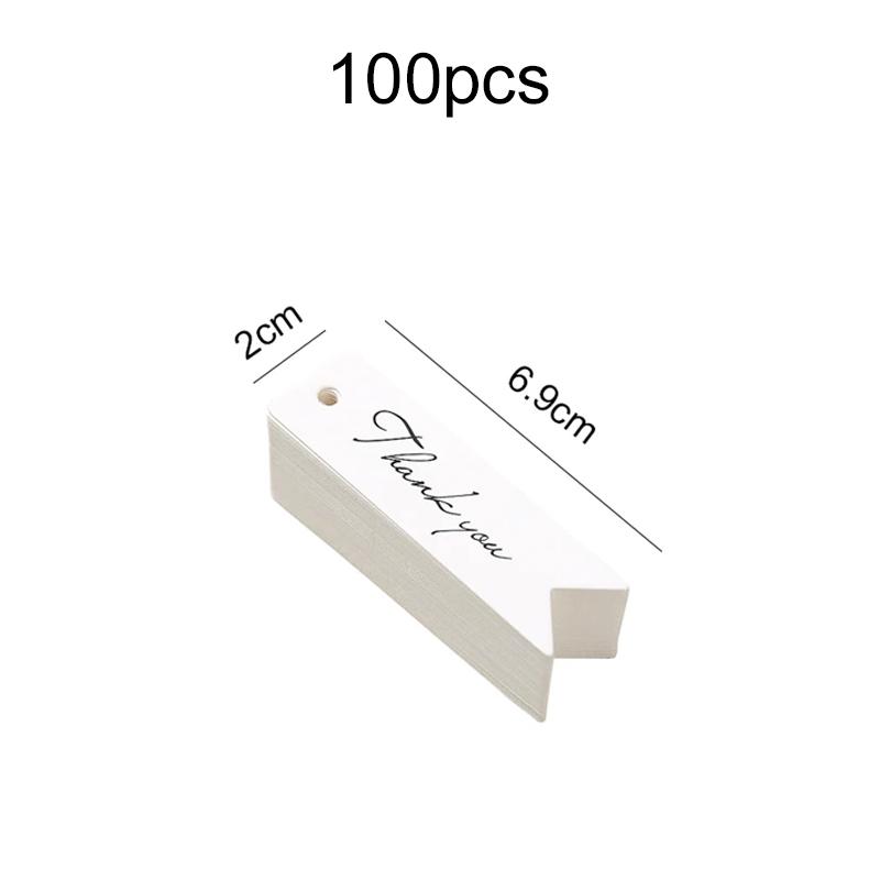 100pcs Swallowtail Shape Gift Tags Handwritten Card Blank Tags Kraft Paper Labels for Wedding Christmas Day Thanksgiving TMZ