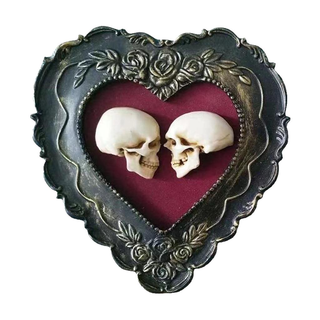Creative Romantic- Love Skull- Halloween Resin Crafts Ornament For Friends Home Indoor And Outdoor Decoration