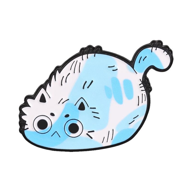 Cute Graffiti Cat Badges Kawaii Colorful Kitten Enamel Pin Cartoon Multicolor Animal Brooch Accessories Decor Gift