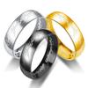 Stylish Men Trendy Stainless Steel Laser Engraving Fine Couples Nuptial Bridal Rings Women Stylish Stylish Movie Jewelry Souvenir GiftsTrendy Jewelry