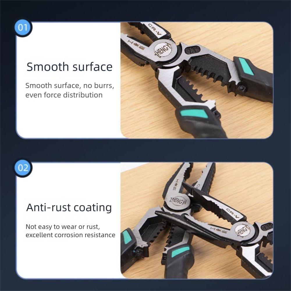 Useful Metal Hammerhead Pliers With Hammerhead Universal Diagonal Pliers multifunctional CR-V Wire Cutting Hardware Tools