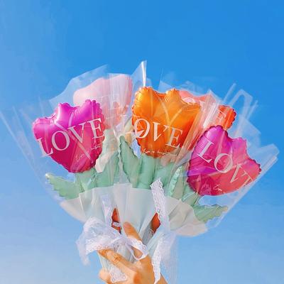 Goddess Day Tulip Bouquet: Heart-Shaped, Romantic Gift for Women's Day or Teacher Appreciation
